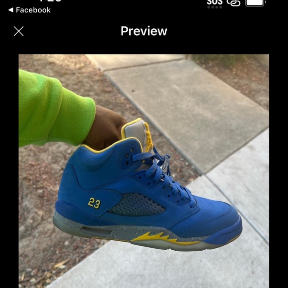 Size 7y Jordan 5 - Picture 5 of 6